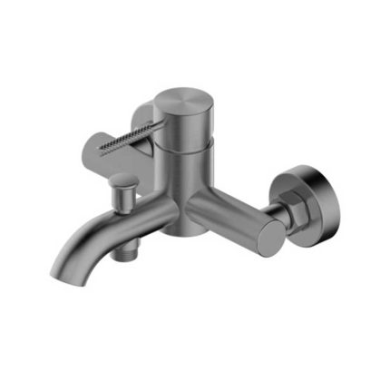 UNITAS Slavina za kadu, s izljevom, gun metal, LUMA